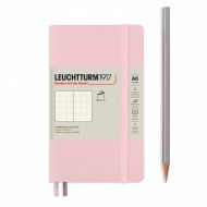 Записная книжка в точку Leuchtturm Pocket A6 123 стр., мягкая обложка розовая