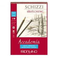 Альбом для графики Fabriano Accademia А4 50л 120 гр мелкое зерно спираль по короткой стороне