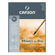 Альбом для акварели Canson Moulin du Roy 24x32см 12 л 300гр Торшон склейка
