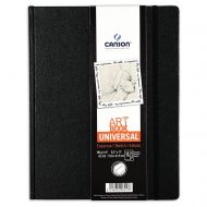 Блокнот для зарисовок Canson Universal А4 112л 96гр твердый переплет застежка резинка