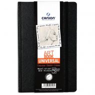 Блокнот для зарисовок Canson Universal А5 112л 96гр твердый переплет застежка резинка