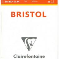 Альбом для графики Clairefontaine Bristol 29.7х42см205гр 20л Гладкая бумага склейка
