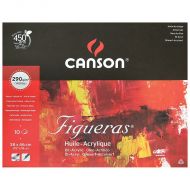 Альбом для масла Canson Figueras 38х46 см 290 гр 10л Зерно холста склейка по короткой стороне
