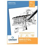 Альбом для графики Canson Bristol 29.7х42см 180гр 20л Гладкая бумага склейка