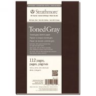 Блокнот для зарисовок Strathmore 400 Series 14х20,3 56л 118гр Toned Grey серый