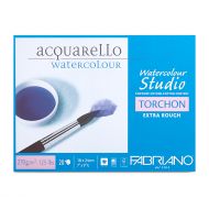 Блок для акварели Fabriano Watercolour Studio Torchon, 270г/м2, 18x24см, Торшон, склейка 20 листов