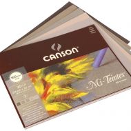 Альбом для пастели Canson Mi-Teintes 24х32 30л 160гр 5 серых  цветов склейка