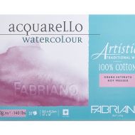 Блок для акварели Fabriano ArtisticoTraditional White 30,5х45, 20л 300гр Сатин склейка по 4 сторонам