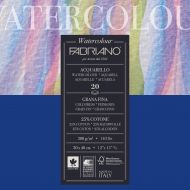 Блок для акварели Fabriano Watercolour Studio Cold pressed, 300г/м2, 30x40см, Фин, склейка 20 листов