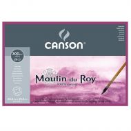 Блок для акварели Canson Moulin du Roy 300гр 30.5х45.5см 20л Сатин склейка по 4 сторонам