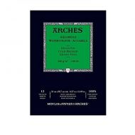 Альбом для акварели Arches 21х29,7 12л 300гр Фин склейка по короткой стороне