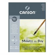 Альбом для акварели Canson Moulin du Roy 24x32см 12 л 300гр Фин склейка