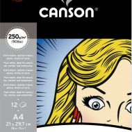 Альбом для маркеров Canson Illustration 21x29.7 12л 250 гр склейка по короткой стороне