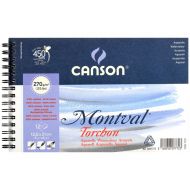 Альбом для акварели Canson Montval Torchon 13х21см 12л 270гр Снежное зерно