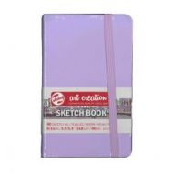 Блокнот для зарисовок SketchMarker   140гр 9х14см 80л твердая обложка фиолетовый пастельный
