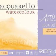 Блок для акварели Fabriano Artistico Extra White 23х30,5 20л 300гр Фин склейка по 4 сторонам