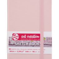 Блокнот для зарисовок SketchMarker   140гр 9х14см 80л твердая обложка розовый
