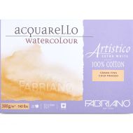 Блок для акварели Fabriano Artistico Extra White 12.5х18 25л 300гр Фин склейка по 4 сторонам