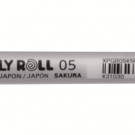 Ручка гелевая белая Sakura Gelly Roll 05 белая (пишущий узел 0.5мм, линия 0.3мм)