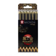 Набор капиллярных ручек Pigma Micron Gold Limited Edition6шт (0.05 - 0.8) черный