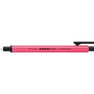 Ластик-карандаш Tombow MONO Zero, неоново-розовый корпус, круглый, 2.3 мм