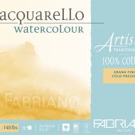 Блок для акварели Fabriano ArtisticoTraditional White 12.5х18 25л 300гр Фин склейка по 4 сторонам