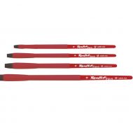 Синтетика Roubloff Aqua Red №12 соболь-микс овальная обойма soft-touch ручка короткая красная