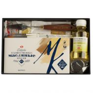 Мастер-Класс Подарочный набор для живописи Масло №2 в картонной коробке